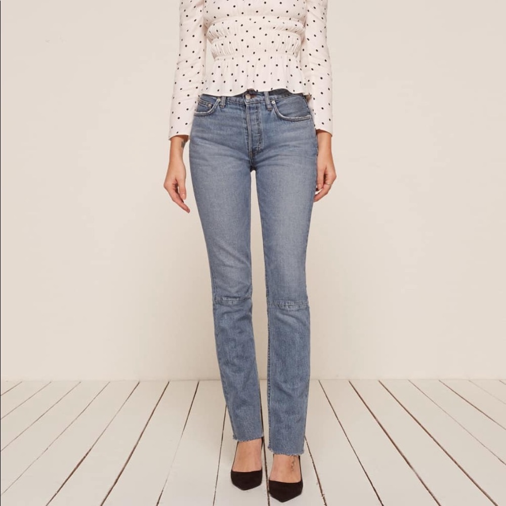 Reformation Brooke High Straight Jeans